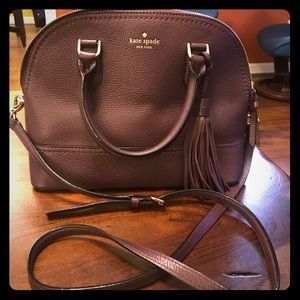 Kate Spade burgundy leather crossbody